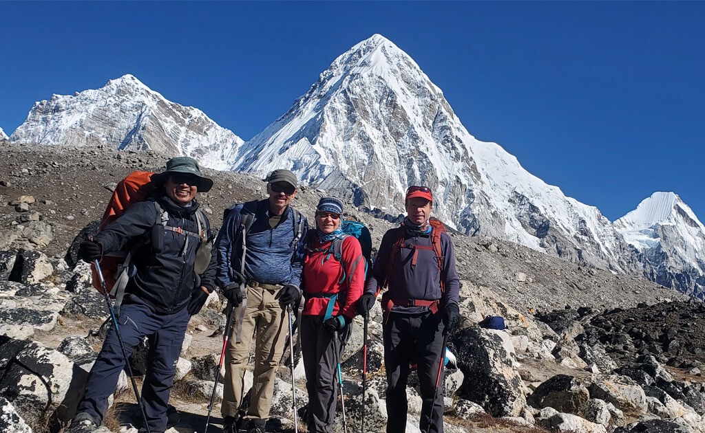 Behind Mount Pumori