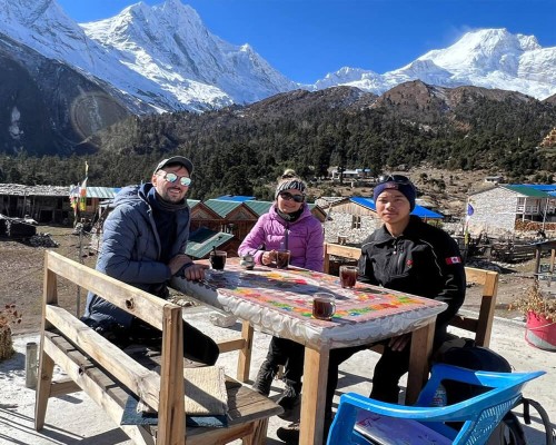 Amazing View With Sunshining