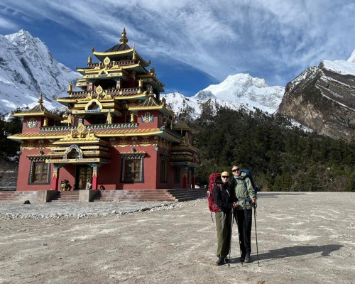 Monastery And Mountain View