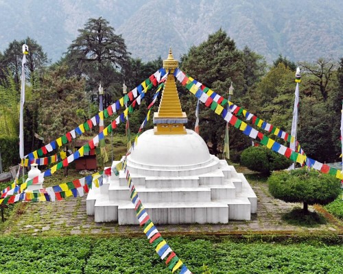 Peace Stupa In Helambu