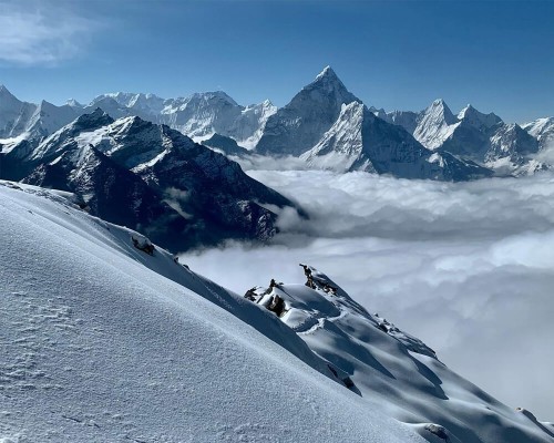 View From Lobuche Peak
